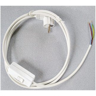 Câble blindé 2m blanc, marque Danell