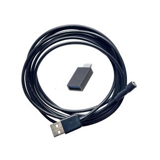 Câble USB de mise à la terre à douille cylindrique + adaptateur USB-C
